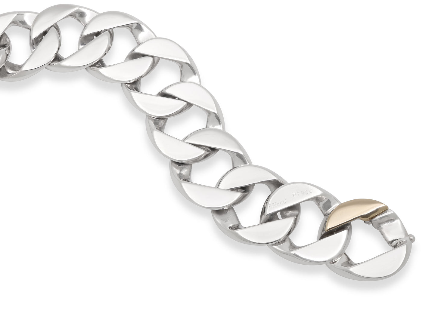 Verdura 'Curb-Link' Bracelet in Platinum