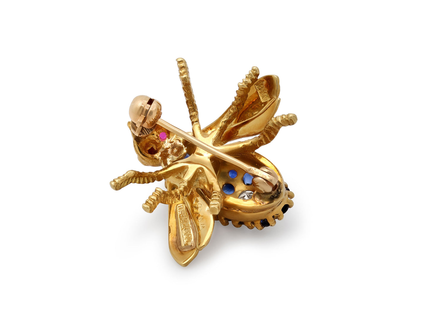 Tiffany & Co. Sapphire and Diamond Bee Brooch in 18K Gold