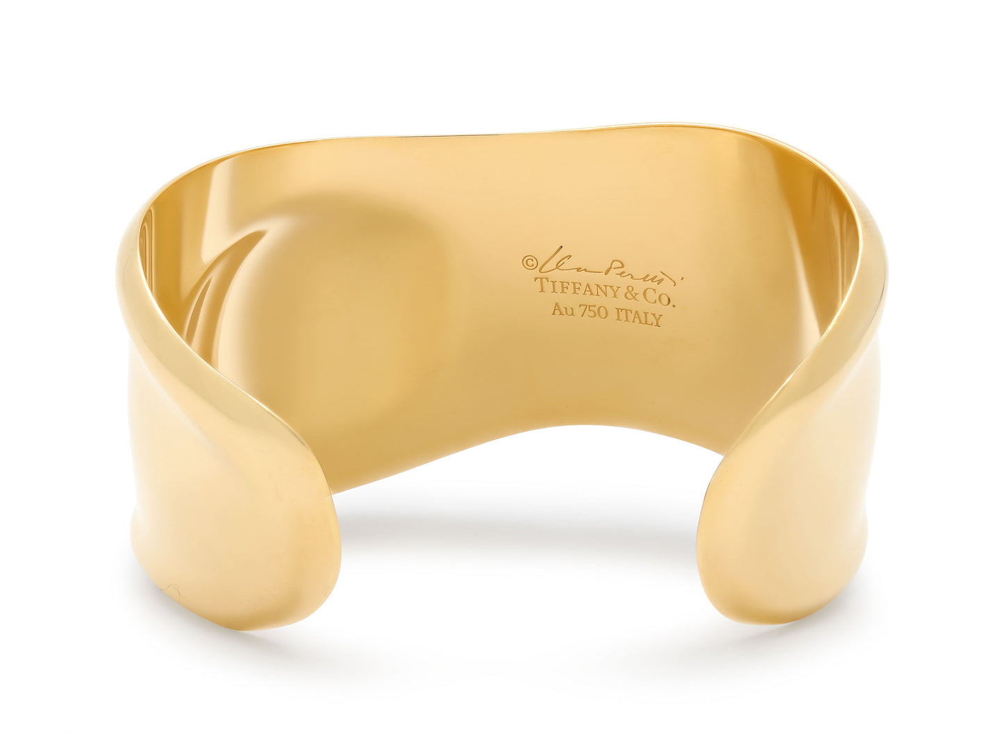 Tiffany & Co. Elsa Peretti 'Bone' Cuff in 18K Gold, Small Model 43 mm