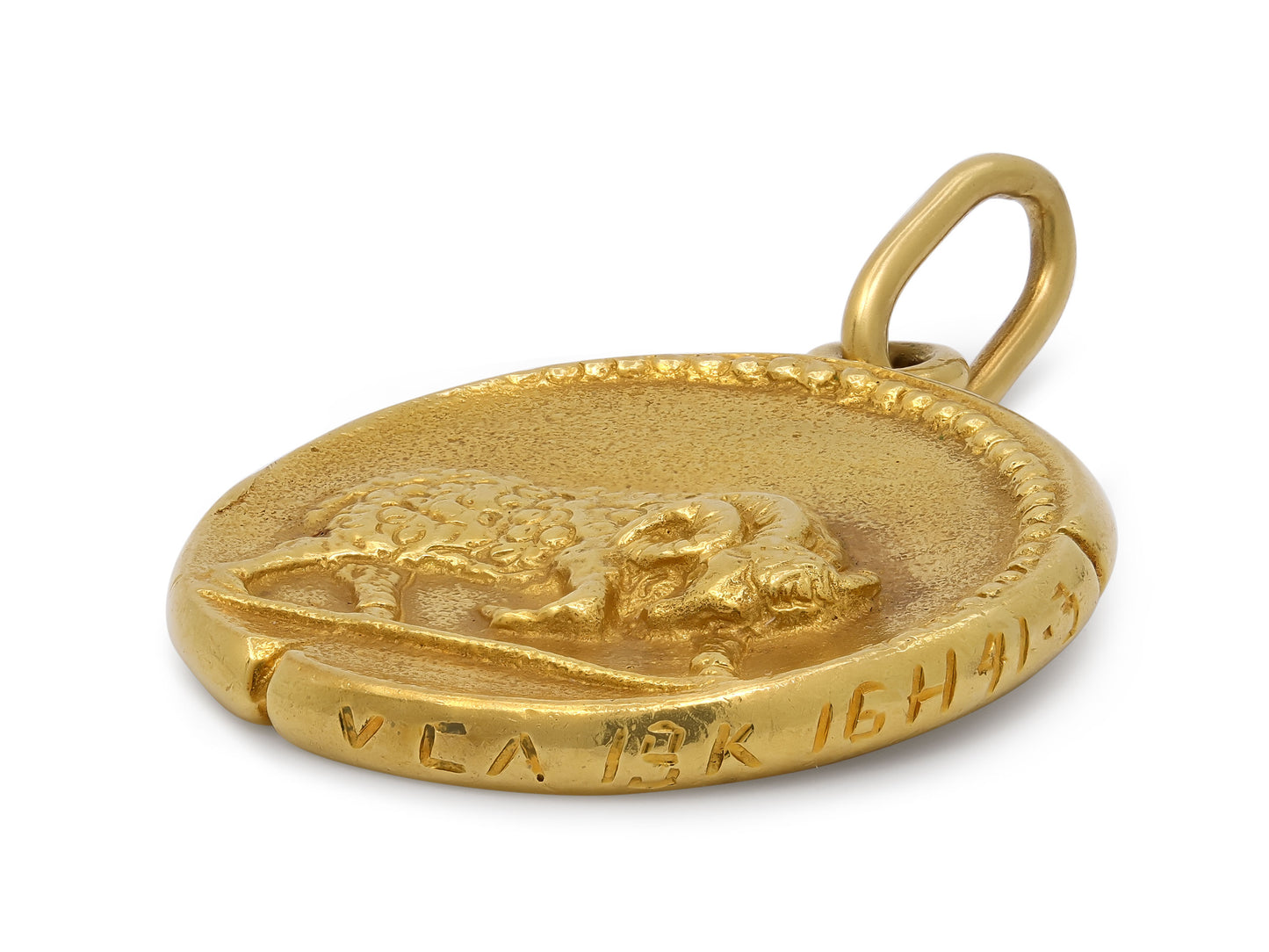 Van Cleef & Arpels 'Zodiaque Aries' Pendant in 18K Gold