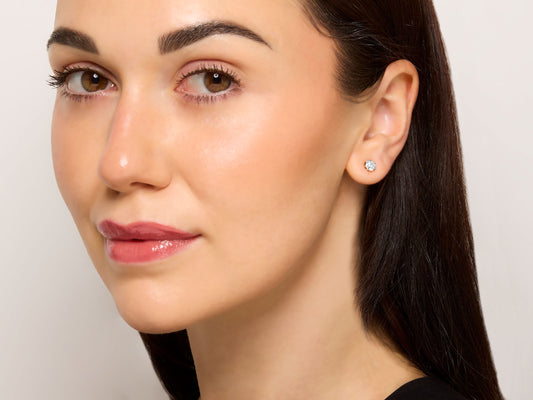 Beladora 'Re-Imagined' Old-Cut Diamond Stud Earrings, 1.06 total carats, in 14K Gold