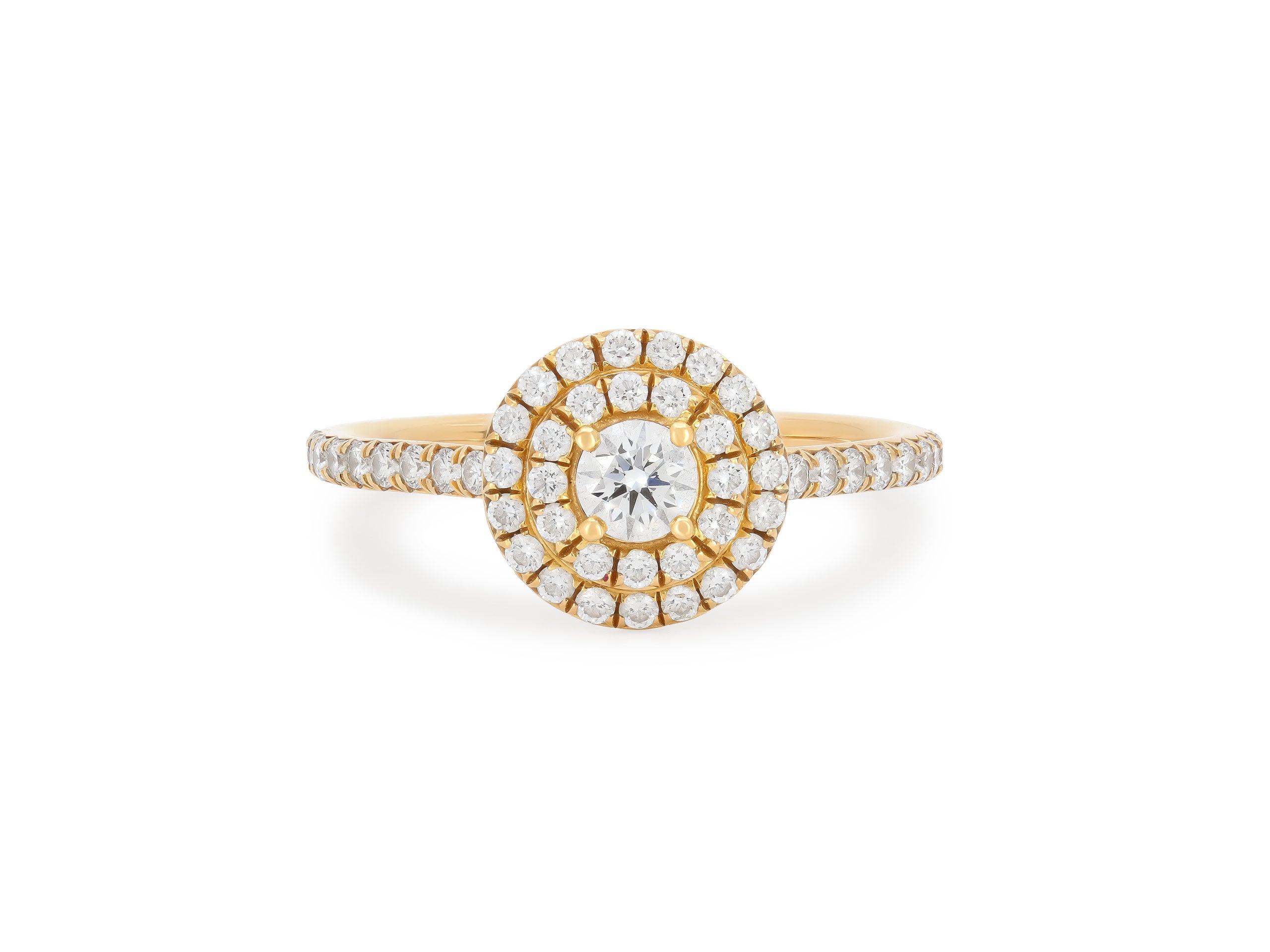 Arisaです。ティファニー　ソルト＆ペッパー Tiffany & Co. 'Soleste' Diamond Ring in 18K Gold #521759 – Beladora