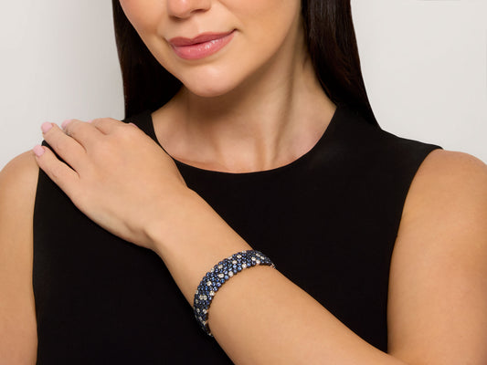 Sapphire and Diamond Bracelet in 18K Gold