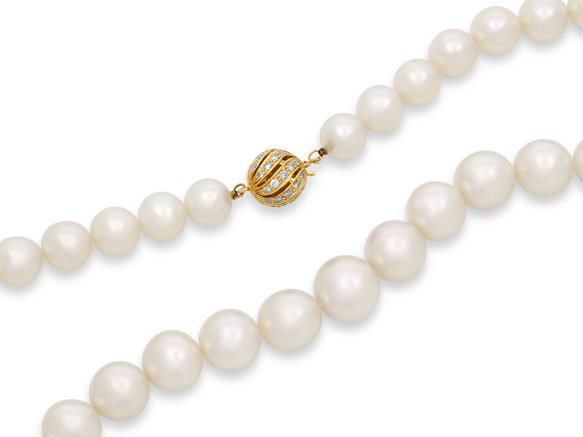 Mikimoto South Sea Pearl Necklace with 18K Gold Clasp