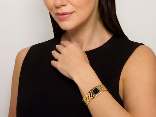 Chanel 'Matelassé' Watch in 18K Gold