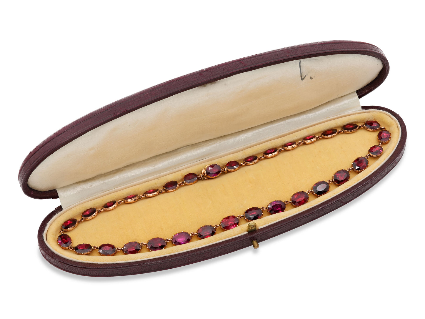 Antique Georgian Garnet Necklace in 9K Gold