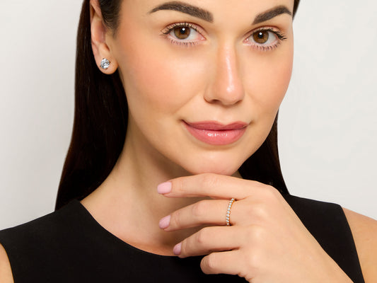Tiffany & Co. 'Forever' Diamond Eternity Band in 18K Rose Gold
