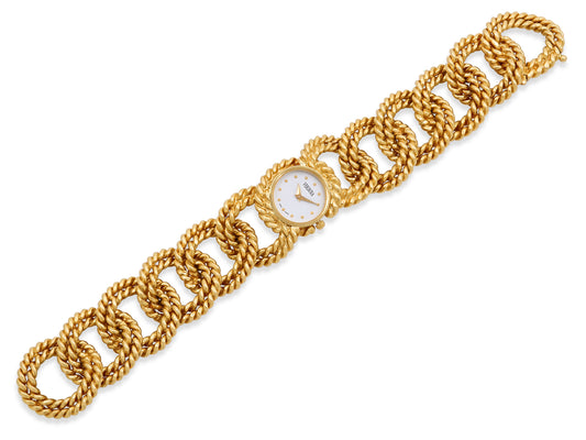 Verdura Rope-Link Bracelet Watch in 18K Gold