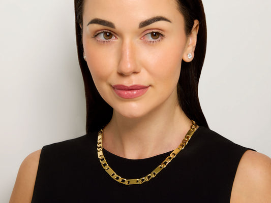 Cuban Link Necklace in 18K Gold