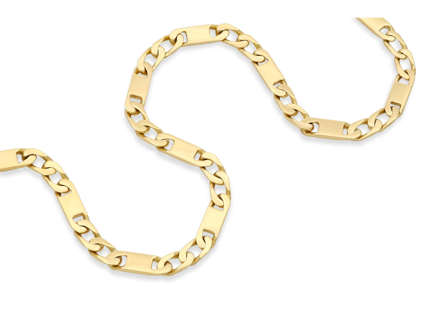Cuban Link Necklace in 18K Gold