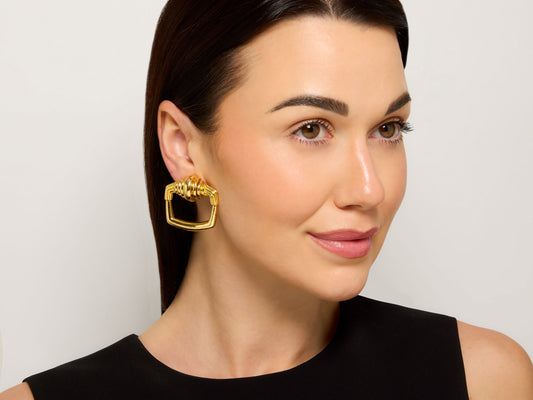 Cartier Aldo Cipullo Door Knocker Earrings in 18K Gold
