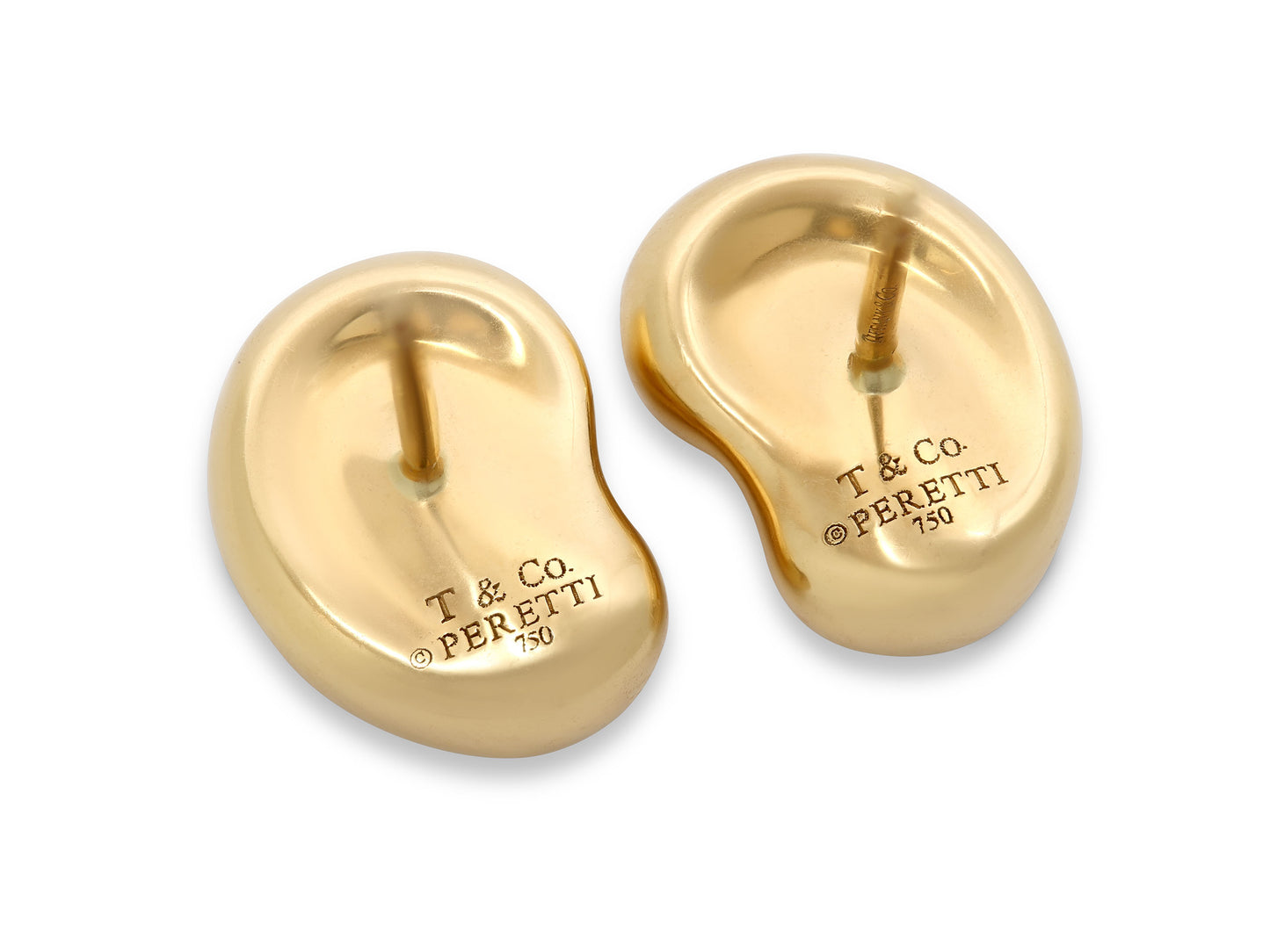 Tiffany & Co. Elsa Peretti 'Bean' Earrings in 18K Gold, Large