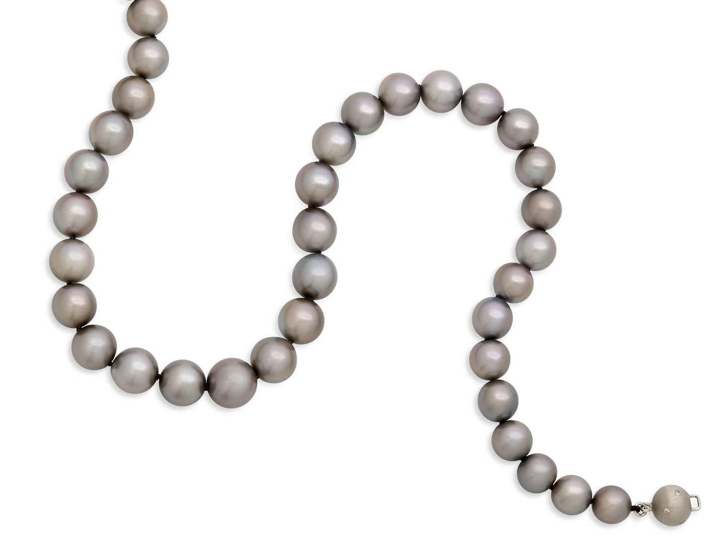 Tahitian Pearl Necklace with 18K White Gold Clasp