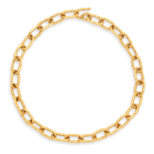 Jean Mahie Cadene Link Necklace in 22K Gold