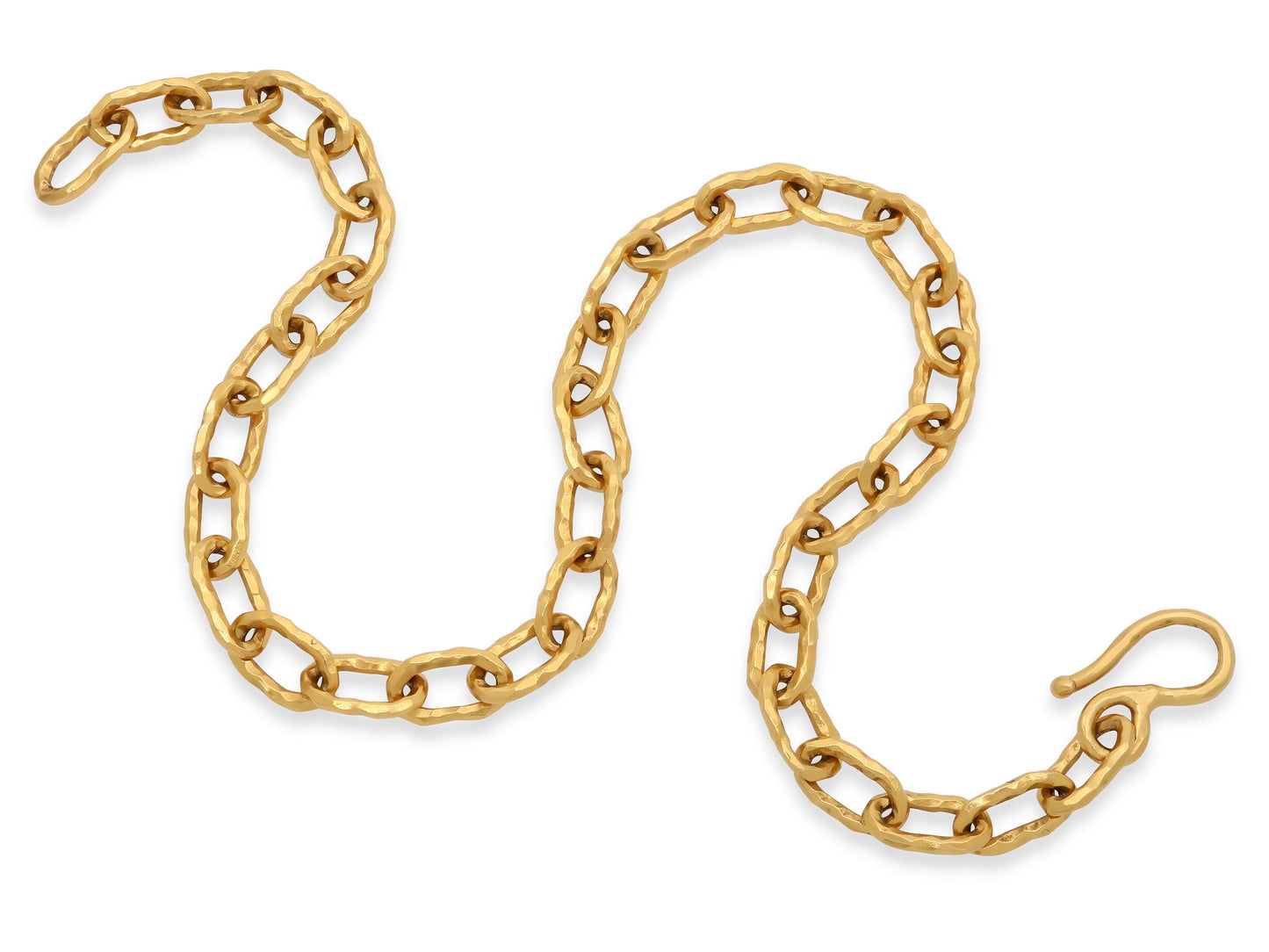 Large Link Chain Necklace in 22K Gold