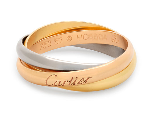 Cartier 'Trinity' Ring in Tri-Color 18K Gold