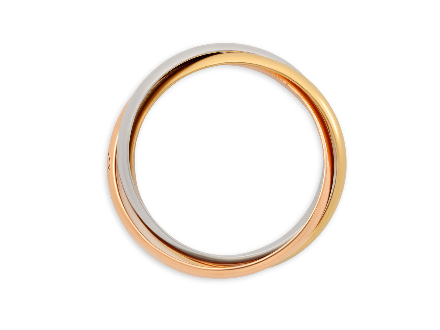 Cartier 'Trinity' Ring in Tri-Color 18K Gold