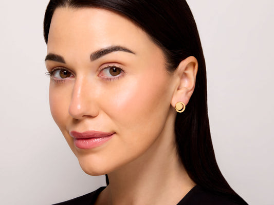 Dinh Van 'Ombre de Lune' Earrings in 18K Gold