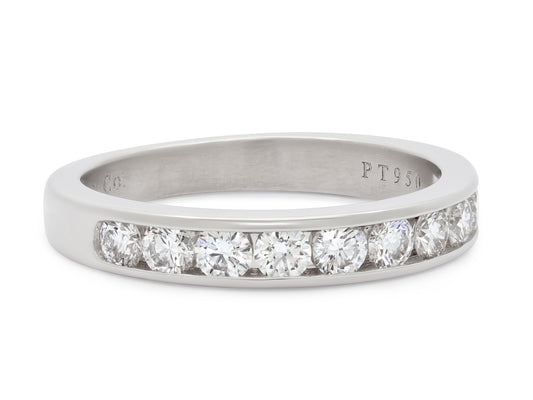 Tiffany & Co. Half Eternity Diamond Band in Platinum