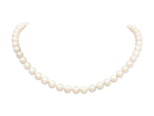 Tiffany & Co. Pearl Necklace with 18K White Gold Clasp