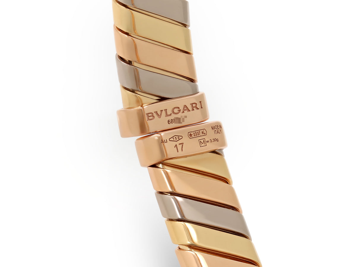 Bulgari Tubogas Bracelet in 18K TriColor Gold