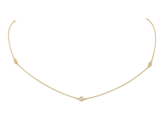 Tiffany & Co. Elsa Peretti 'Diamonds by the Yard' Necklace in 18K Gold