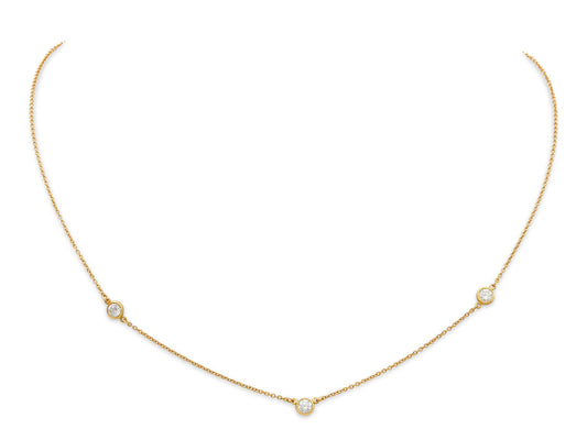 Tiffany & Co. Elsa Peretti 'Diamonds by the Yard' Necklace in 18K Gold
