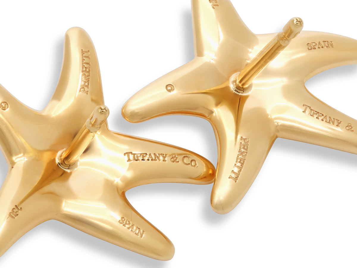 Tiffany & Co. Elsa Peretti 'Starfish' Diamond Earrings in 18K Gold