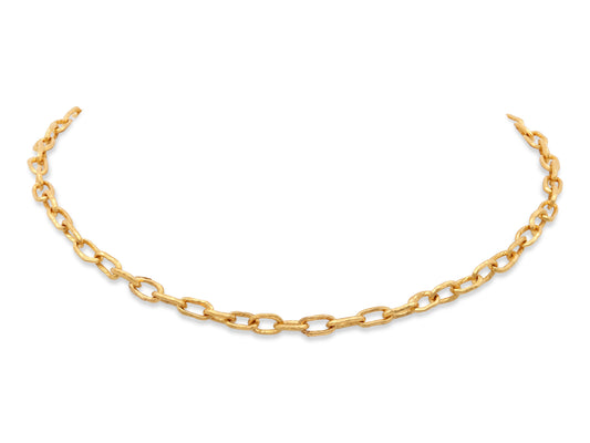 Jean Mahie 'Cadene' Link Necklace in 22K Gold
