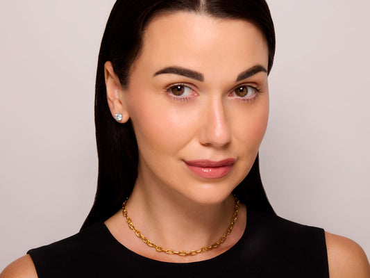 Jean Mahie 'Cadene' Link Necklace in 22K Gold