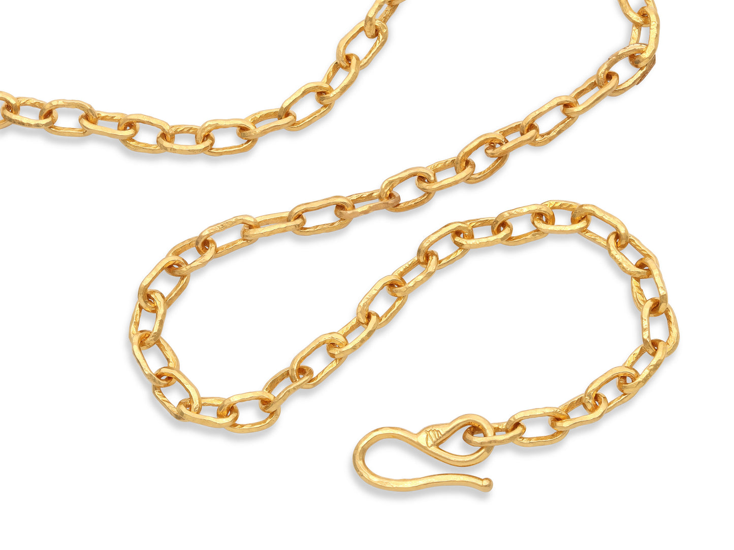 Jean Mahie 'Cadene' Link Necklace in 22K Gold