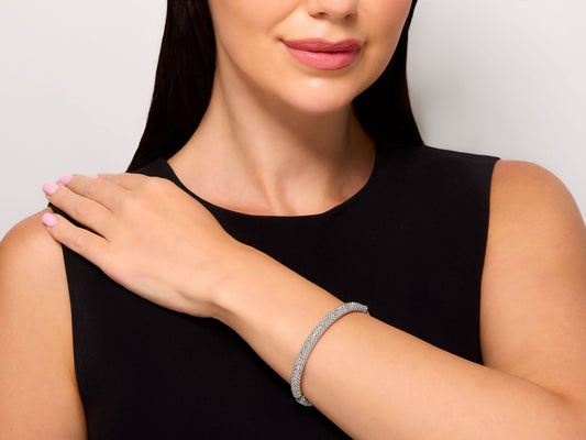Caviar Bracelet in 18K White Gold