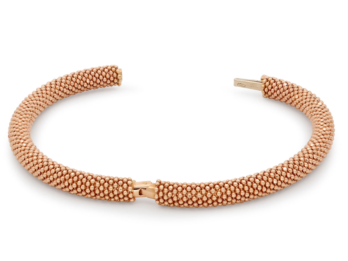 Caviar Bracelet in 18K Rose Gold