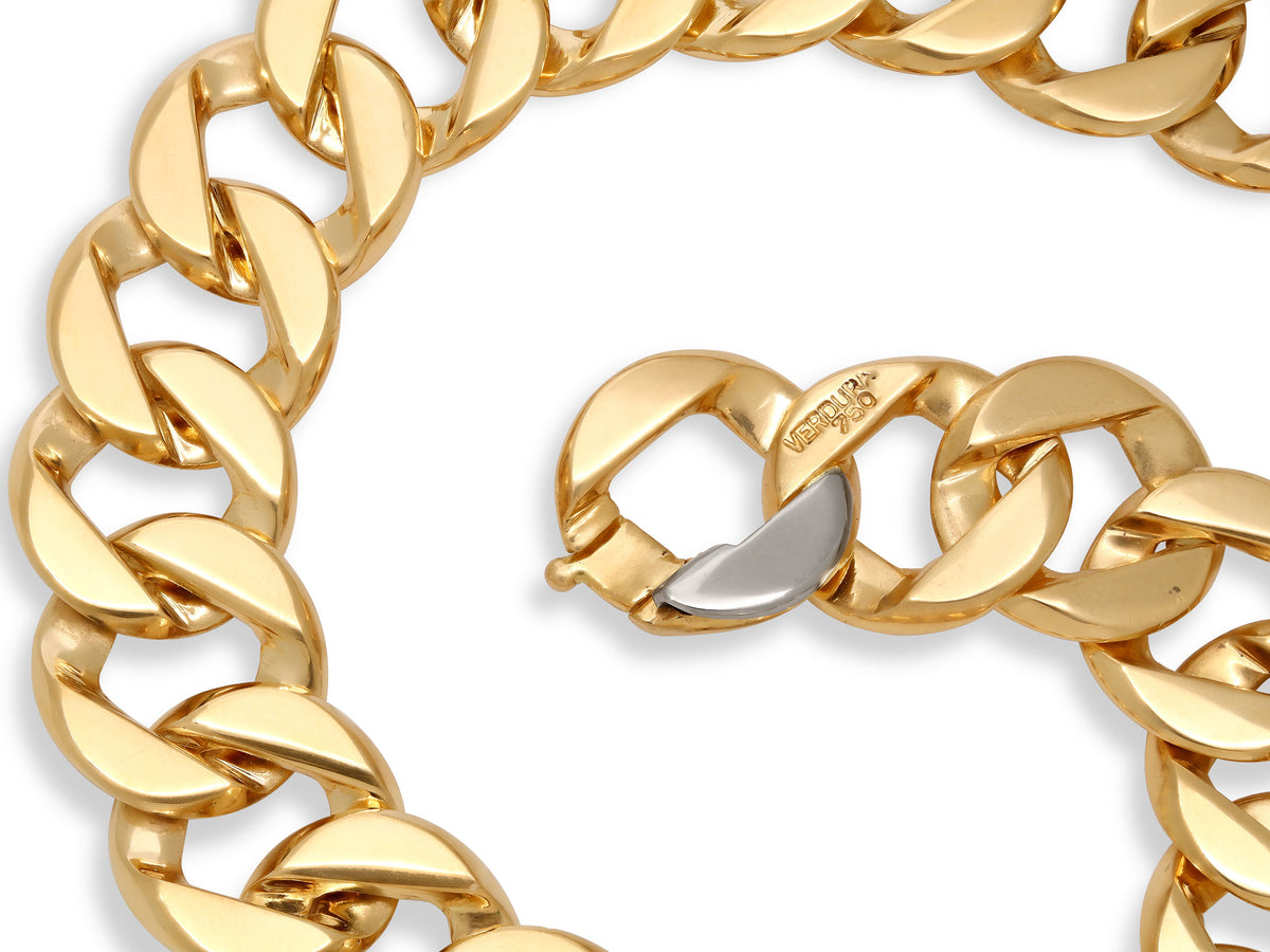 Verdura Double Wrap 'Curb-Link' Bracelet in 18K Gold