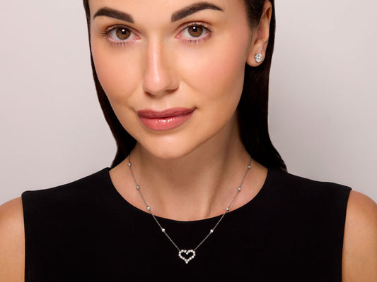Tiffany & Co. Diamond Heart Necklace in Platinum