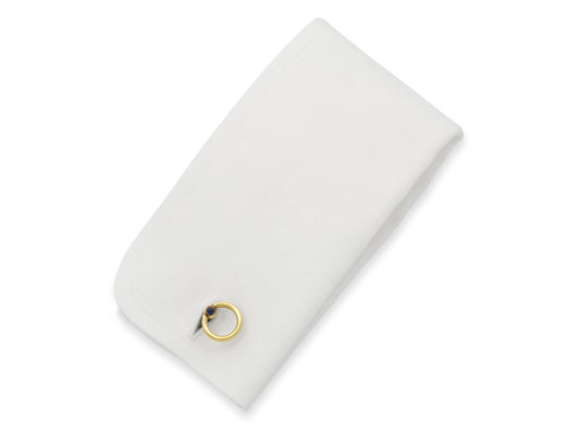 Mid-Century Sapphire Cufflinks in 14K Gold