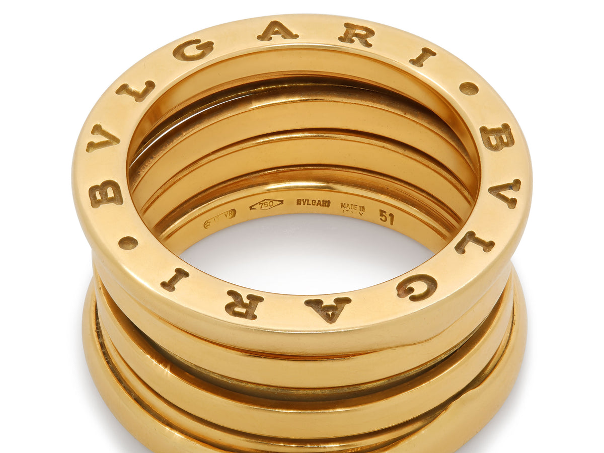 Bulgari 'B.zero1' Ring, Four-Band, in 18K Gold