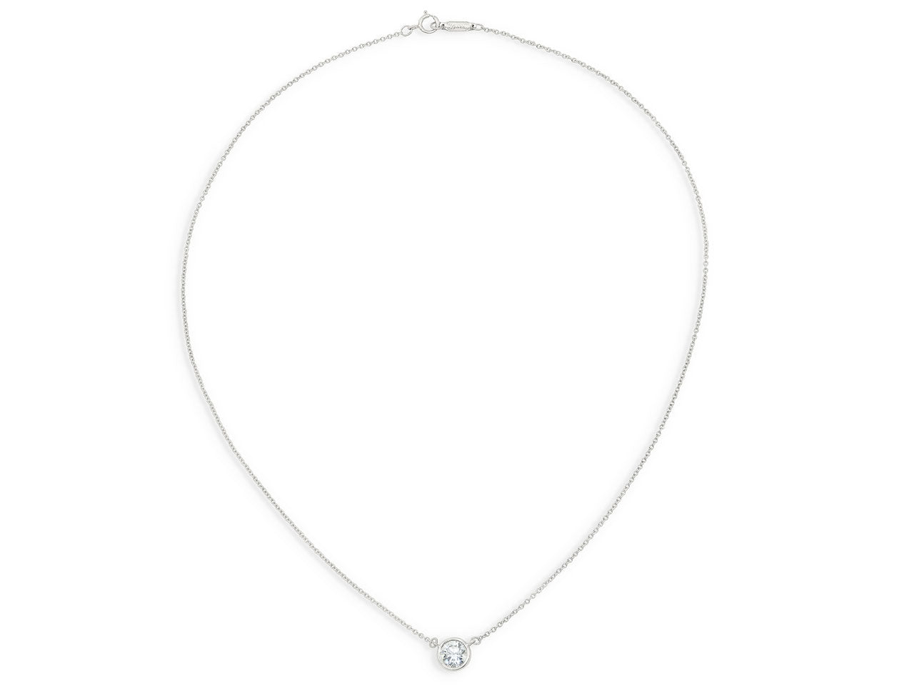 Tiffany & Co. Diamond Solitaire Pendant, 0.92 Carats, in Platinum