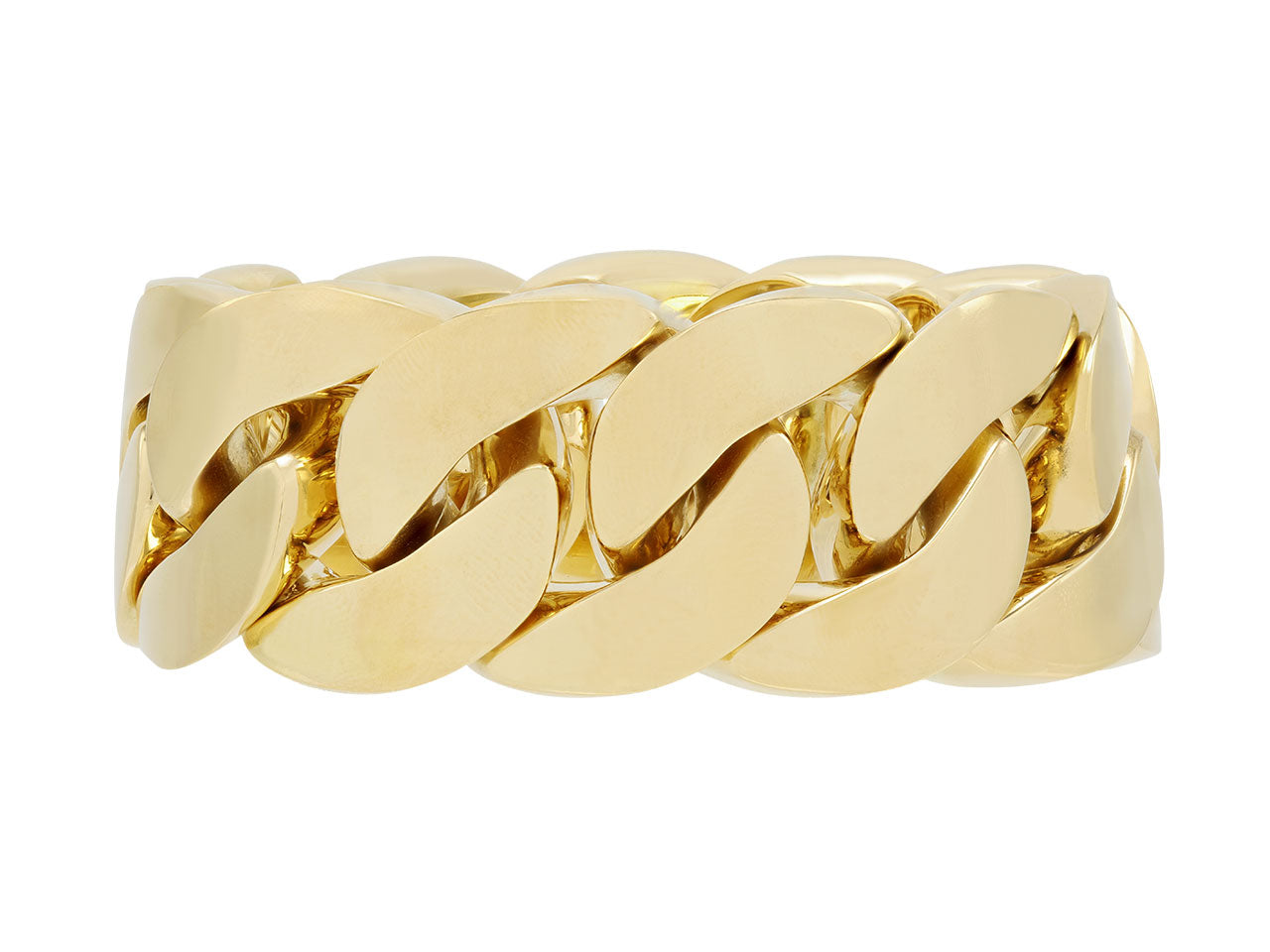 Curb Link Bracelet in 18K Gold, Large, by Beladora