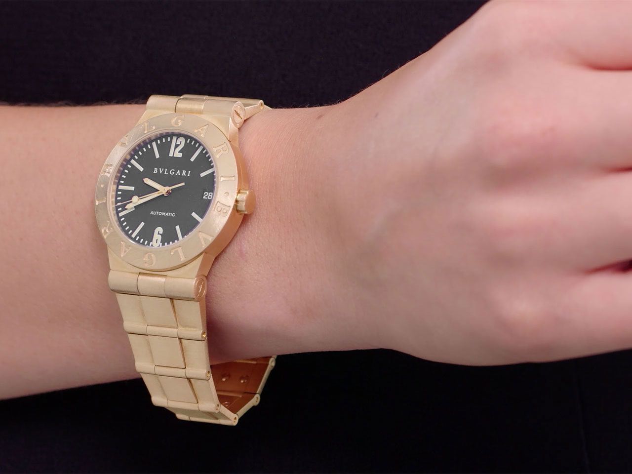 Bulgari-Bulgari 'Diagono' Watch in 18K Gold, 35mm