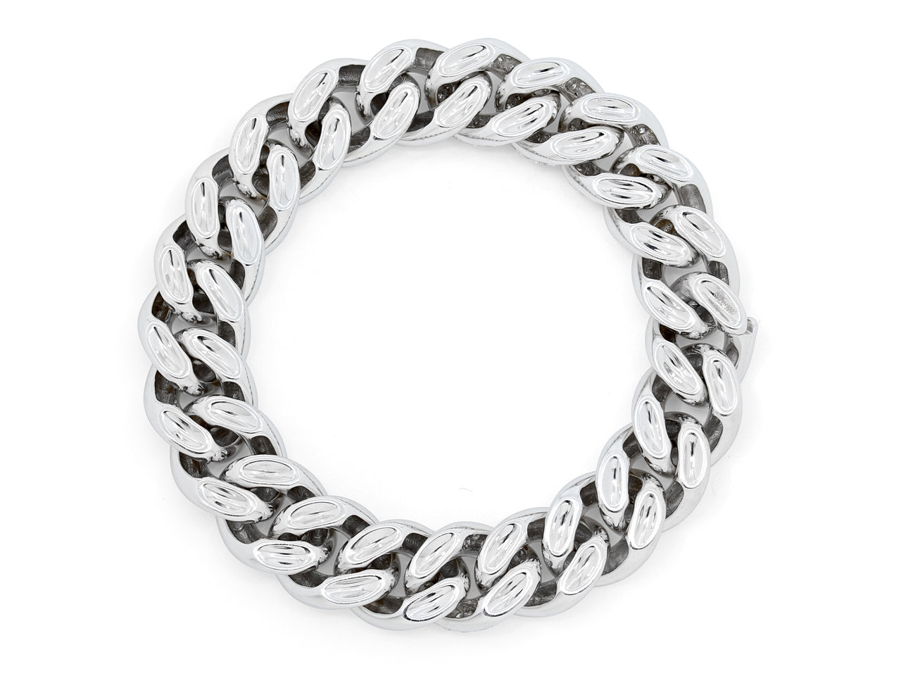 Pomellato Diamond 'Gourmette' Bracelet in 18K White Gold