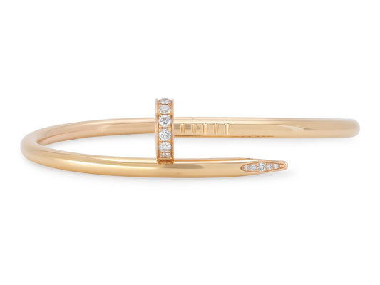 Cartier 'Juste Un Clou' Bracelet in 18K Rose Gold, Size 17