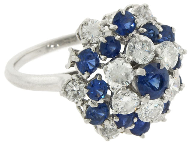 Tiffany & Co. Sapphire and Diamond Ring in Platinum