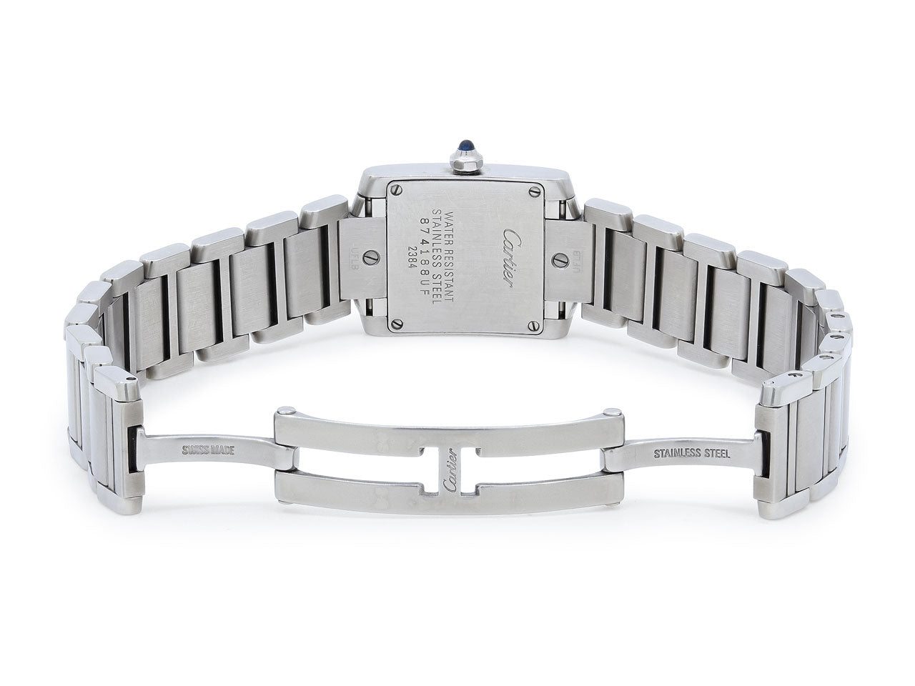 Cartier 'Tank Française' Watch in Stainless Steel