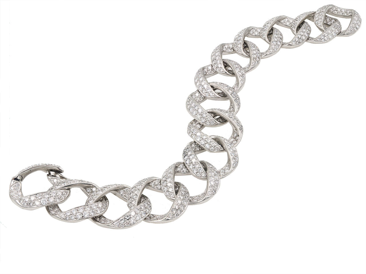 Pavé Diamond Bracelet in Platinum