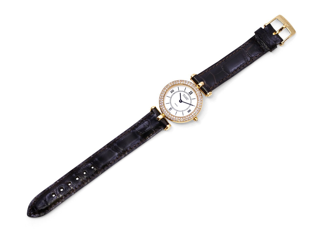 Van Cleef & Arpels 'Classique Fantasy' Diamond Lady's Watch in 18K Gold