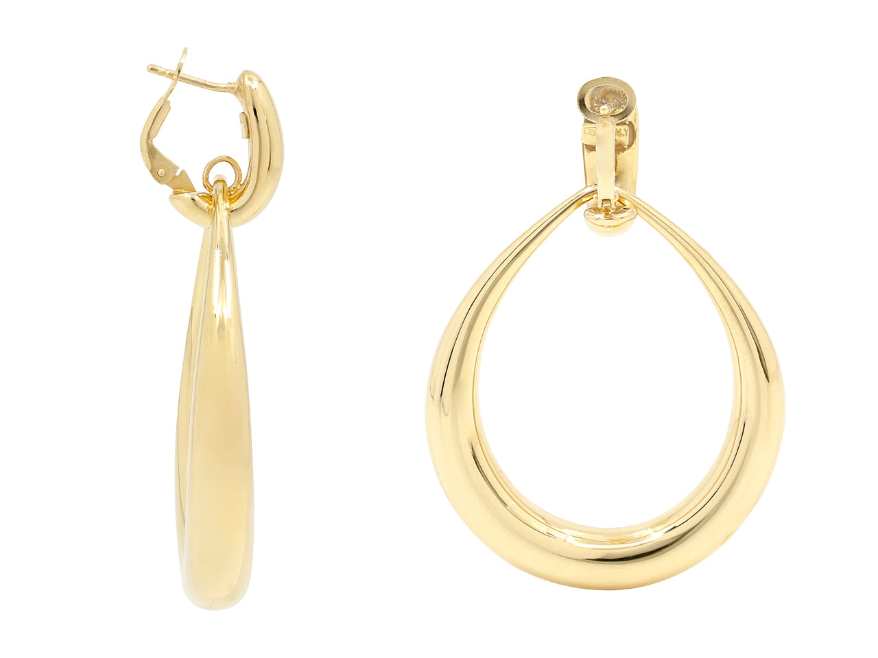 Door Knocker Earrings in 18K Gold, by Beladora