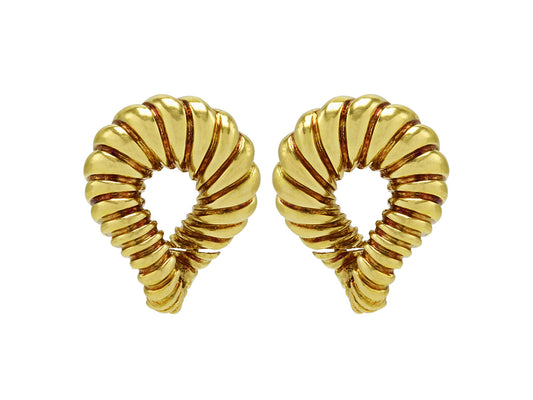 Twist Earrings in 18K Gold