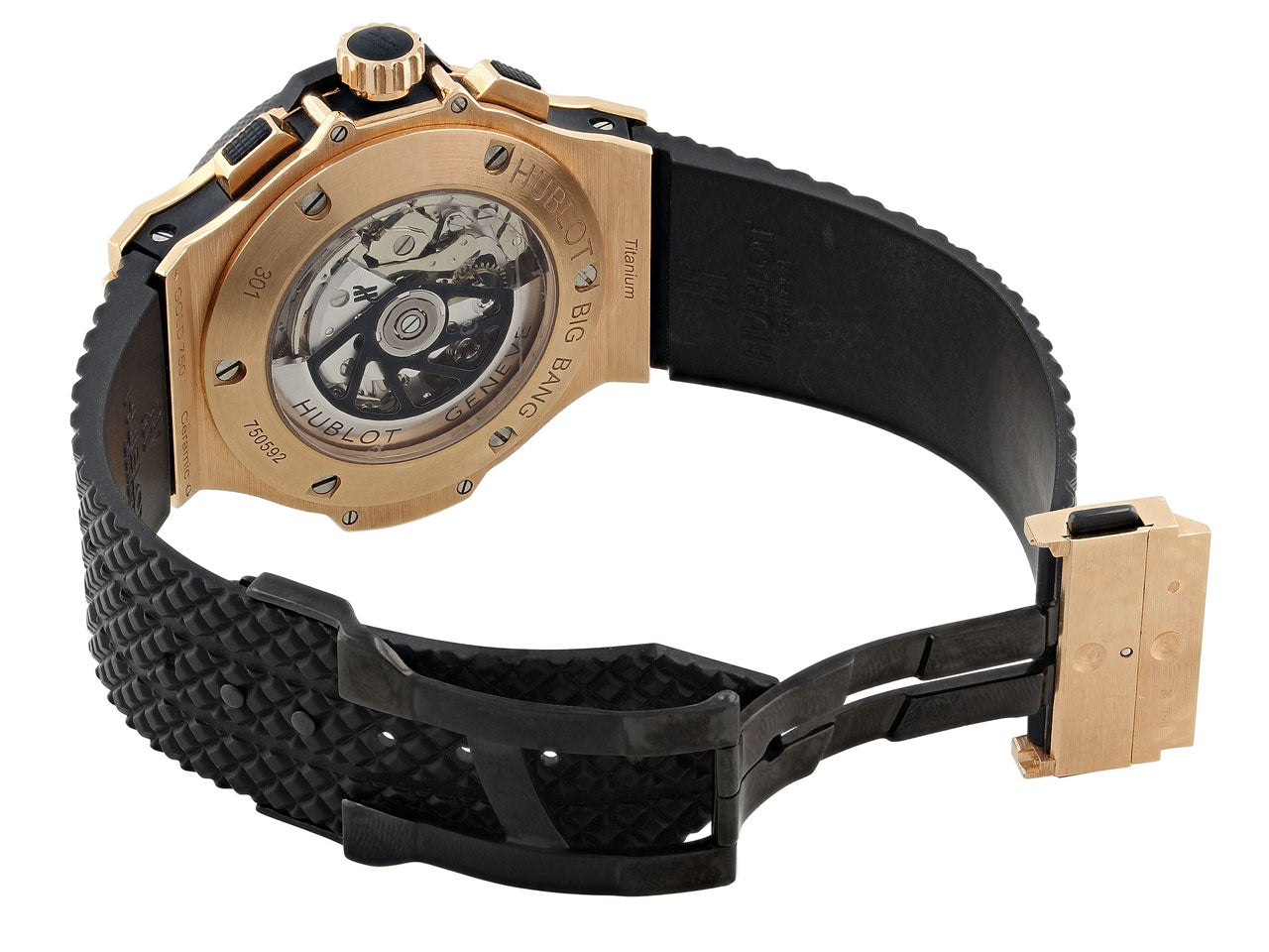 Hublot 'Big Bang' Original Gold Ceramic Watch in 18K Gold, 44 mm