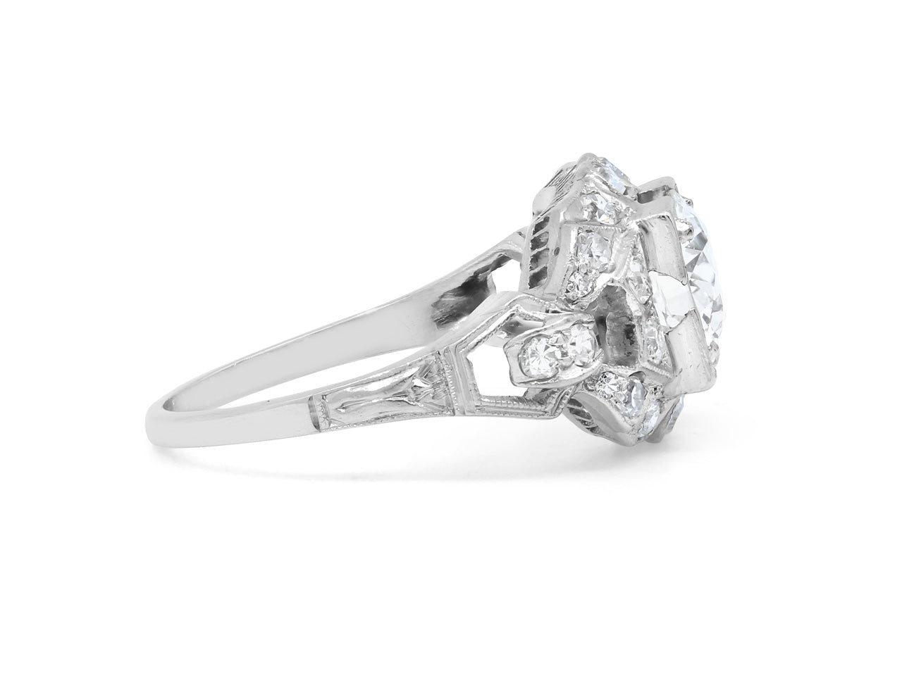 Art Deco Diamond Ring, 1.05 carat, in Platinum